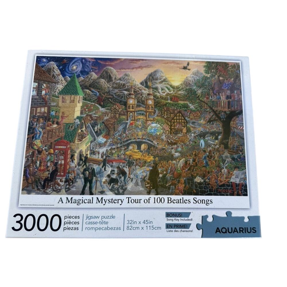 Aquarius A Magical Mystery Tour of 100 Beatles Songs 300Pc Jigsaw Puzzle